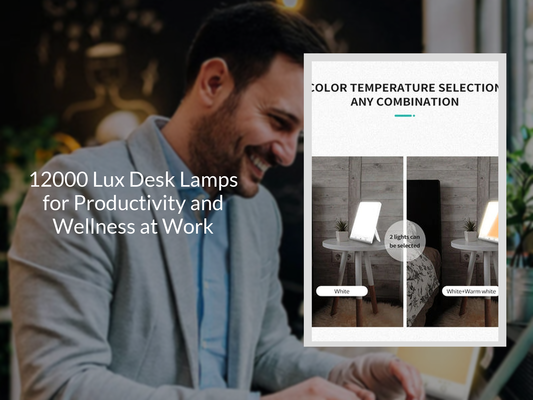 12000 Lux Desk Lamps for Productivity and Wellness at Work