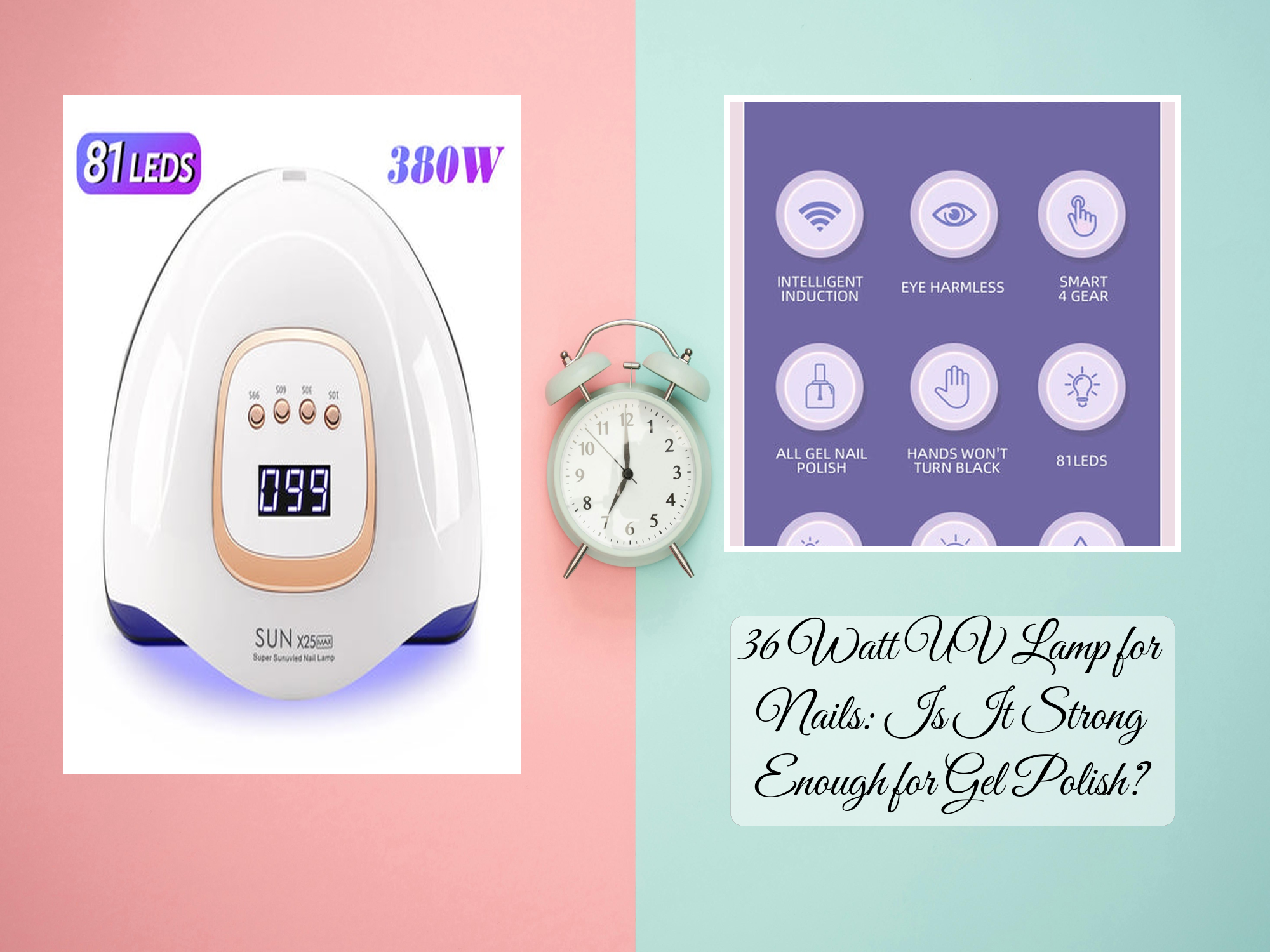 What Watt Nail Lamp for Gel Nails? 24W vs 36W vs 48W – KentDO™ Healthy ...