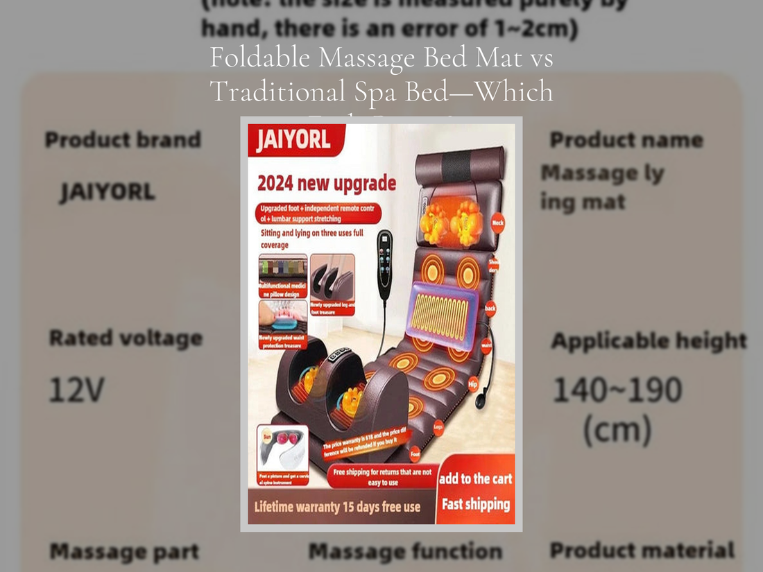 Foldable Massage Bed Mat vs Traditional Spa Bed—Which Feels Better?