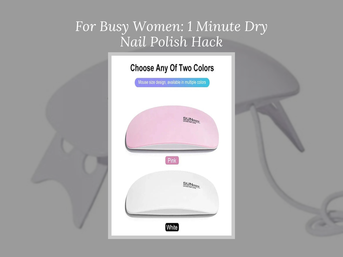 For Busy Women: 1 Minute Dry Nail Polish Hack