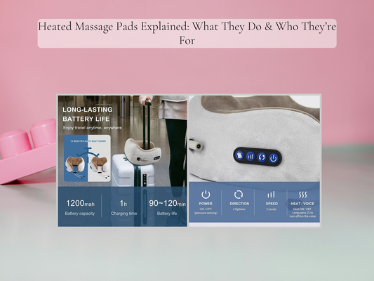 Heated Massage Pads Explained: What They Do & Who They’re For