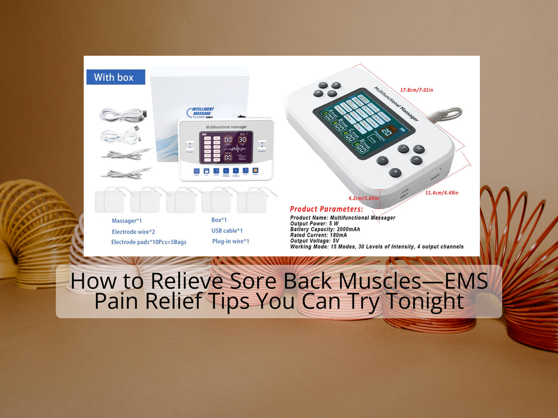 How to Relieve Sore Back Muscles—EMS Pain Relief Tips You Can Try Tonight