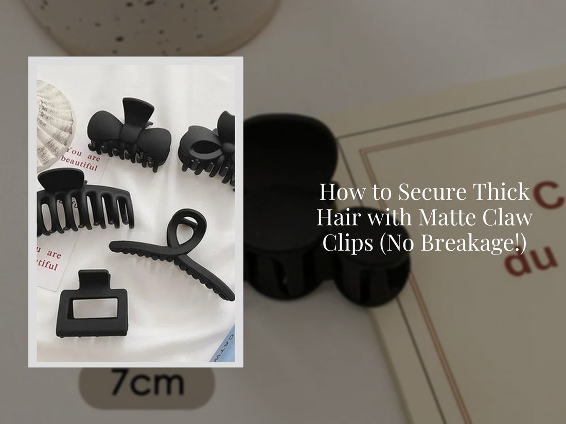 How to Secure Thick Hair with Matte Claw Clips (No Breakage!)