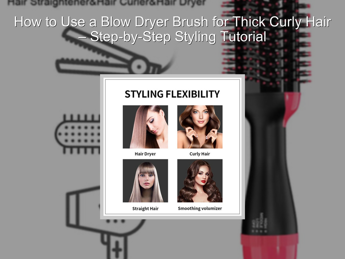 How to Use a Blow Dryer Brush for Thick Curly Hair – Step-by-Step Styling Tutorial