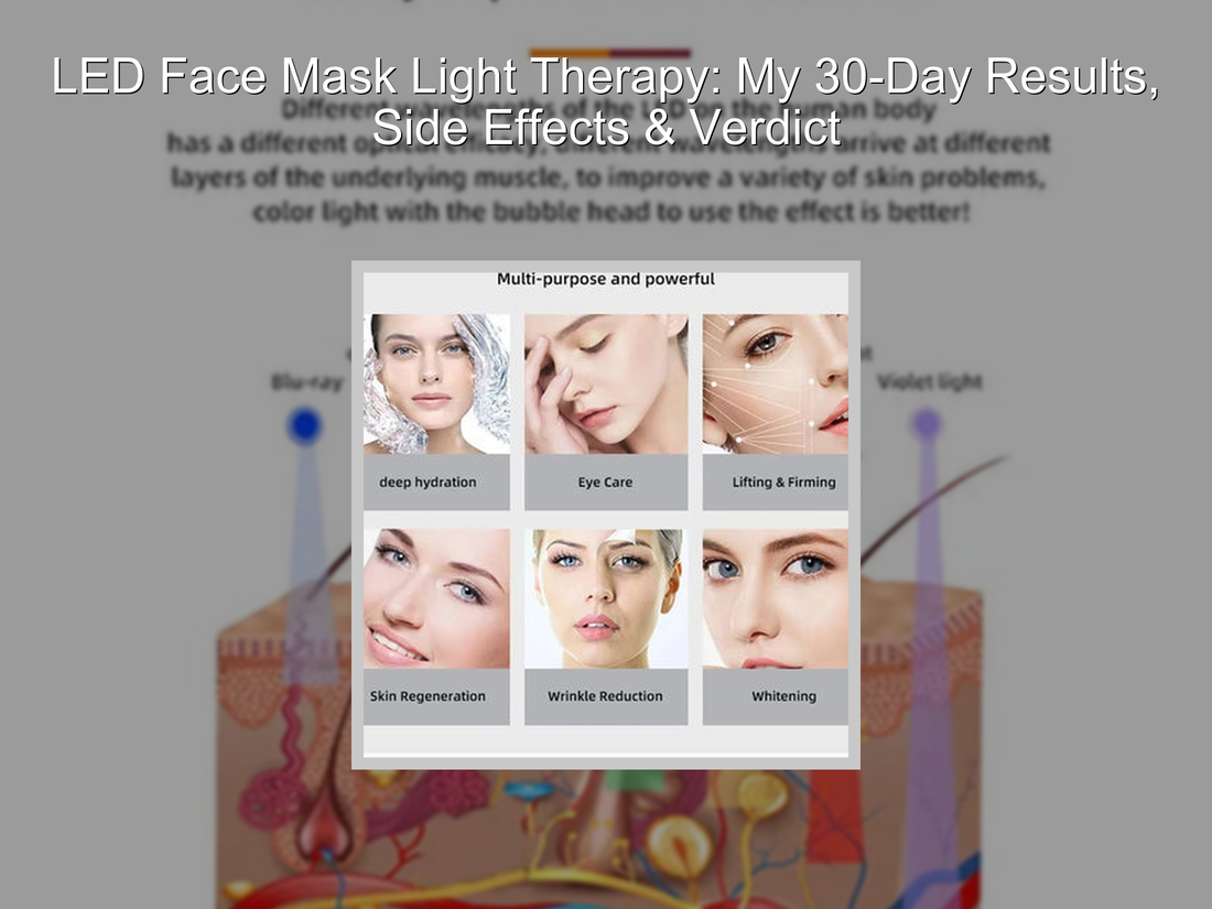 LED Face Mask Light Therapy: My 30-Day Results, Side Effects & Verdict
