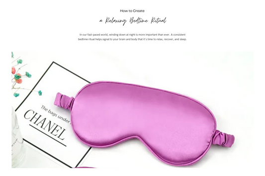 How to Create a Relaxing Bedtime Ritual