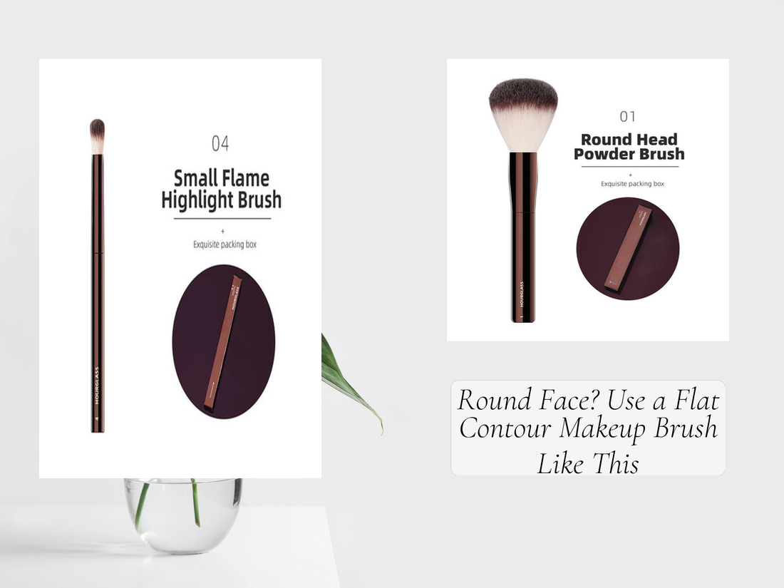 Round Face? Use a Flat Contour Makeup Brush Like This