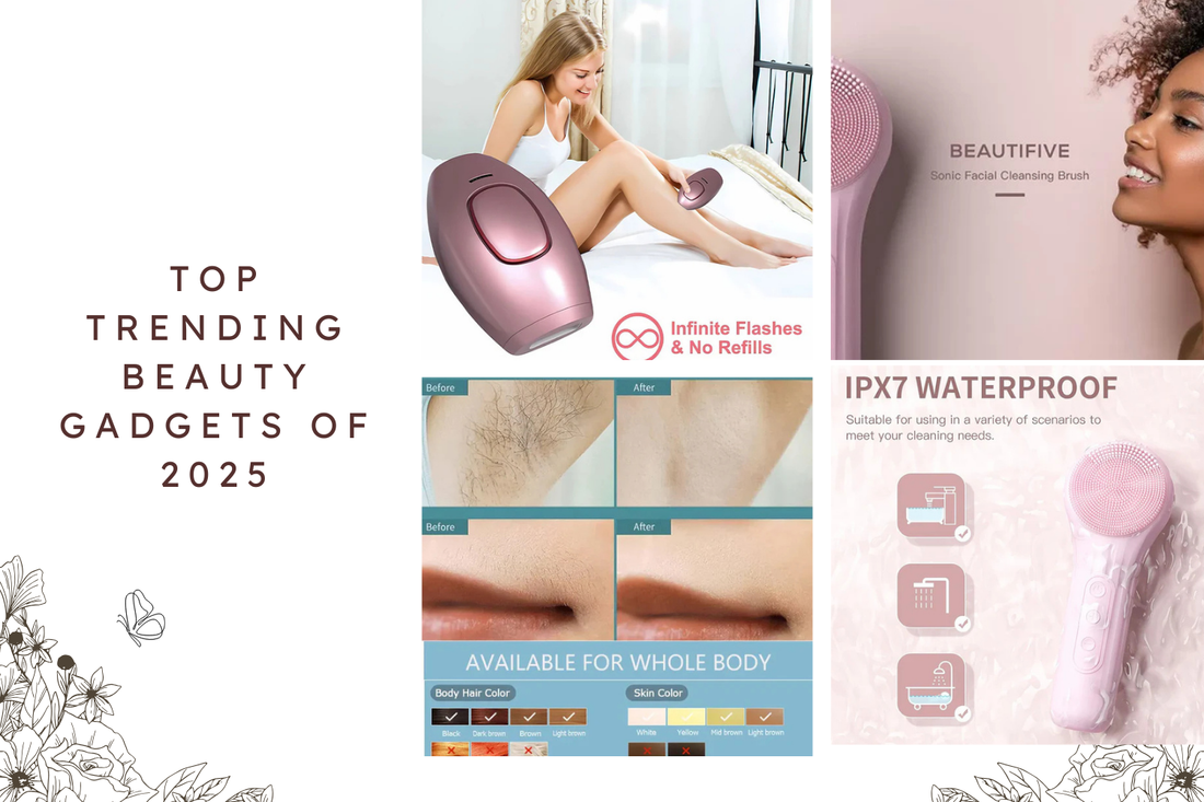 Top Trending Beauty Gadgets of 2025 - IPL Hair Removal and Sonic Facial Cleansing Brush for Radiant Skin and Smooth Hair