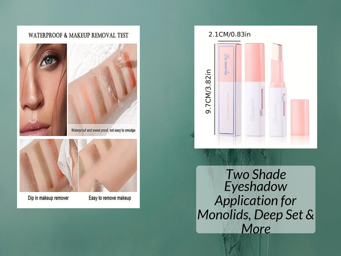 Two Shade Eyeshadow Application for Monolids, Deep Set & More