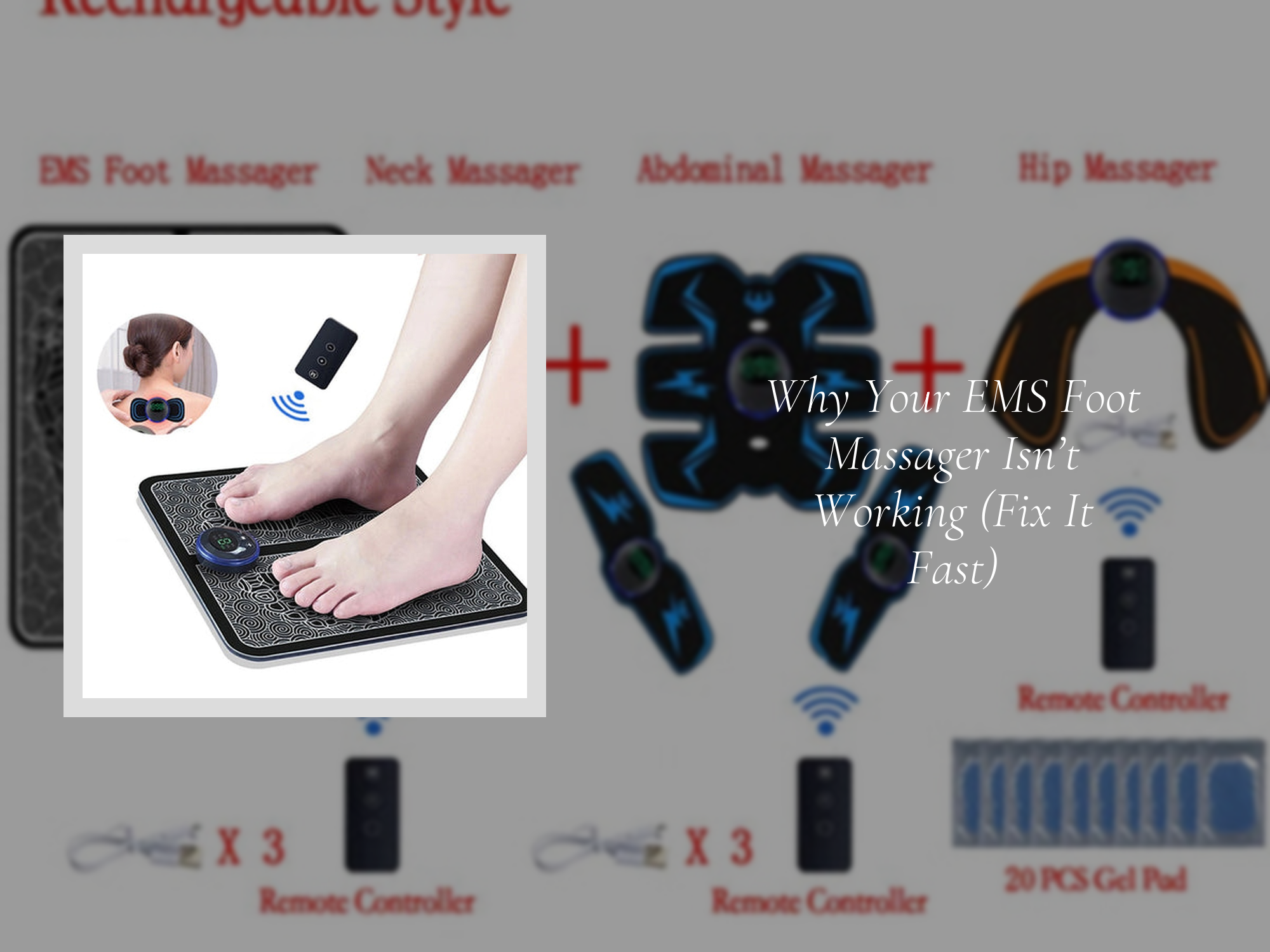 Why Your EMS Foot Massager Isn't Working (Fix It Fast) KentDO Healthy & Beauty Why Your EMS Foot Massager Isn't Working (Fix It Fast) KentDO Healthy & Beauty