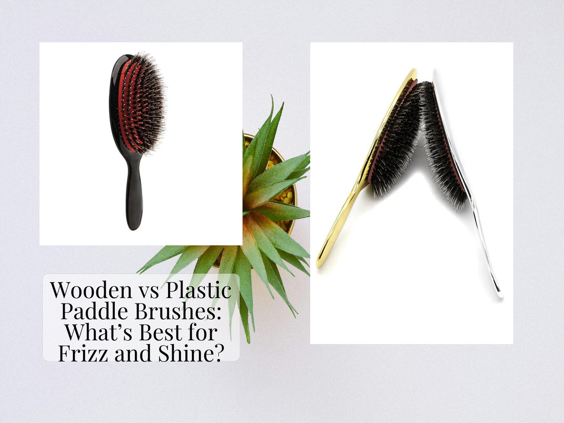 Wooden vs Plastic Paddle Brushes: What’s Best for Frizz and Shine?