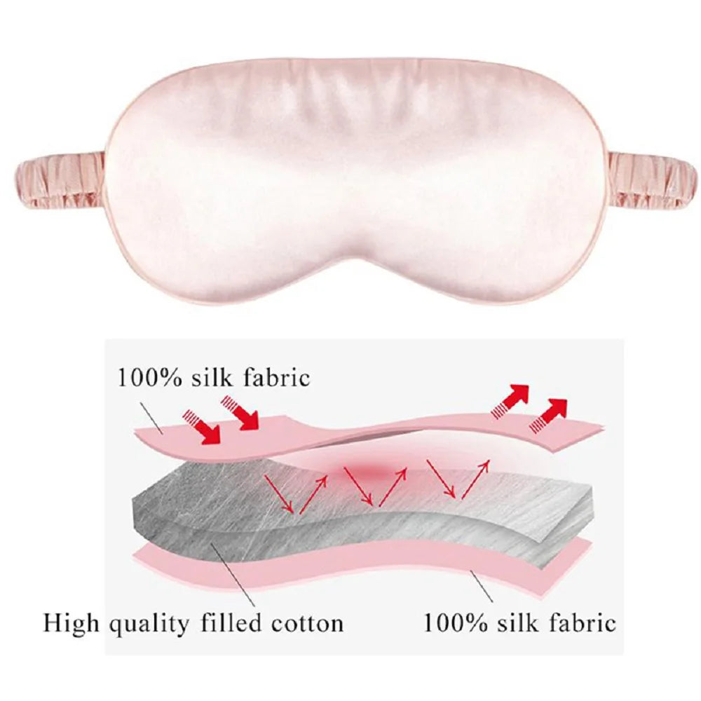 KentDO™ Silk Sleep Eye Mask – Soft & Comfortable
