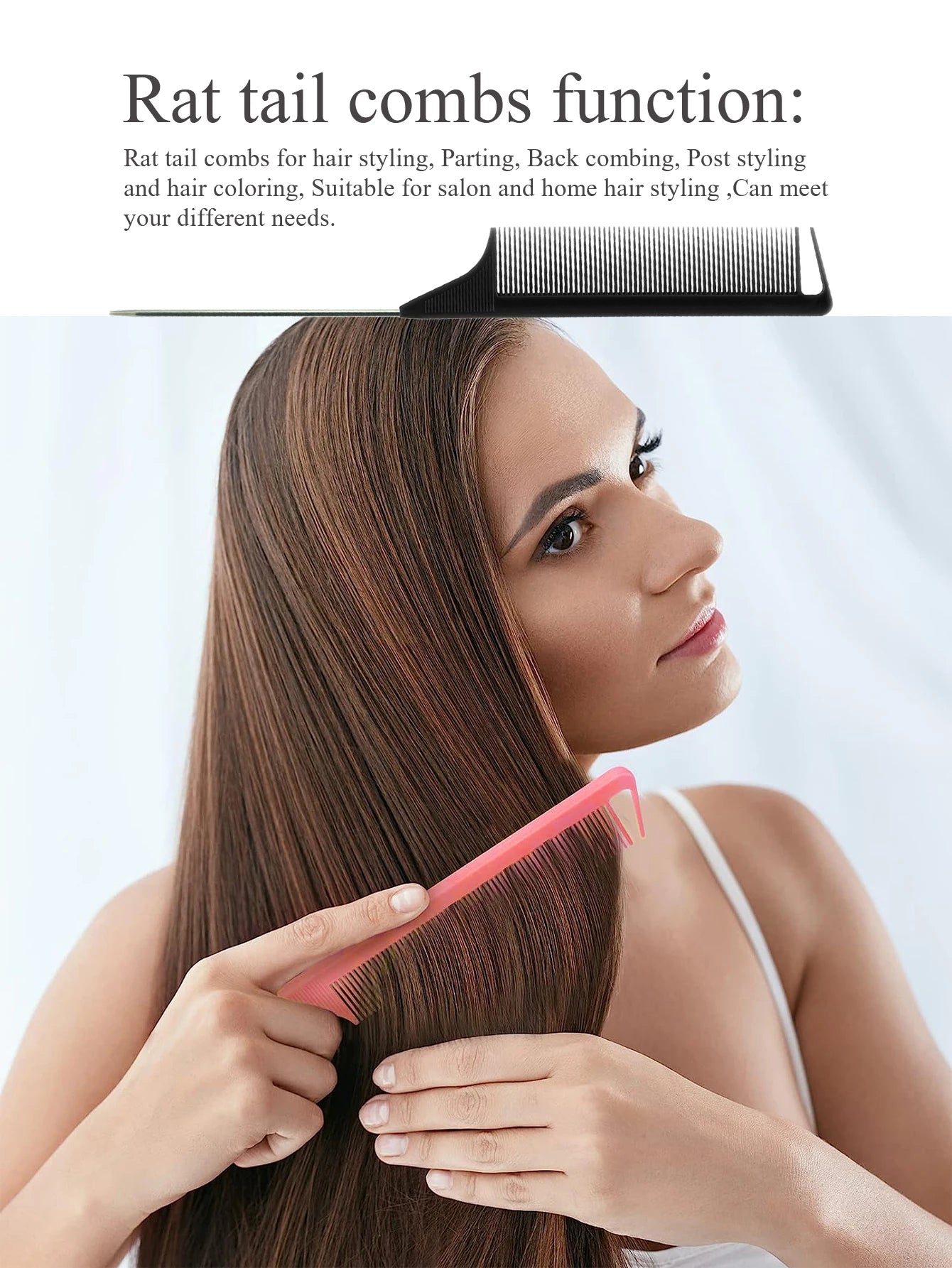 KentDO™ Pro Tail Comb – Anti-Static Hair Styling Tool