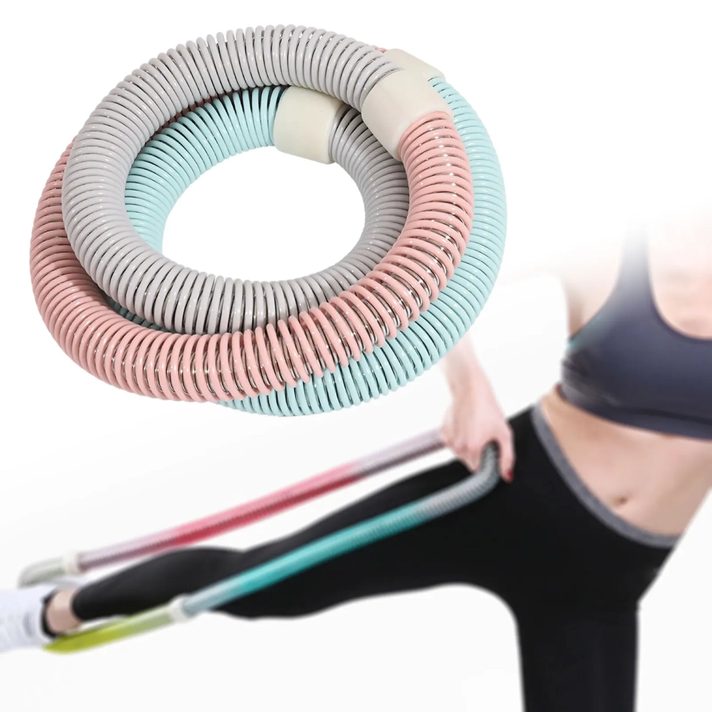KentDO™ Weighted Fitness Hoop – Portable Waist Trainer for Adults