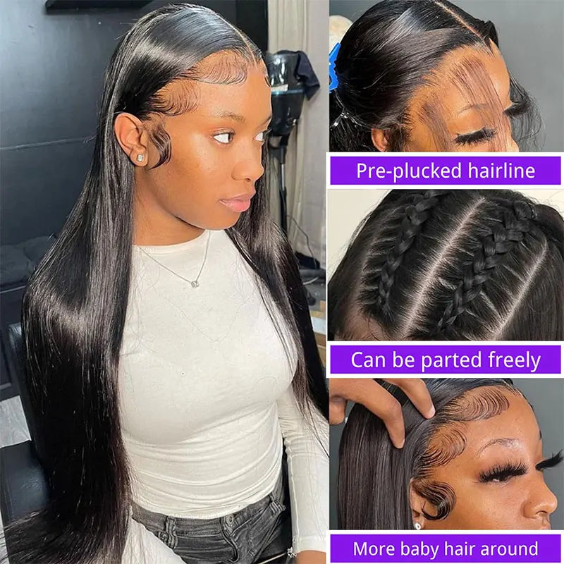 KentDO™ Malaysian Straight Lace Front Wig – Silky 30" Luxury