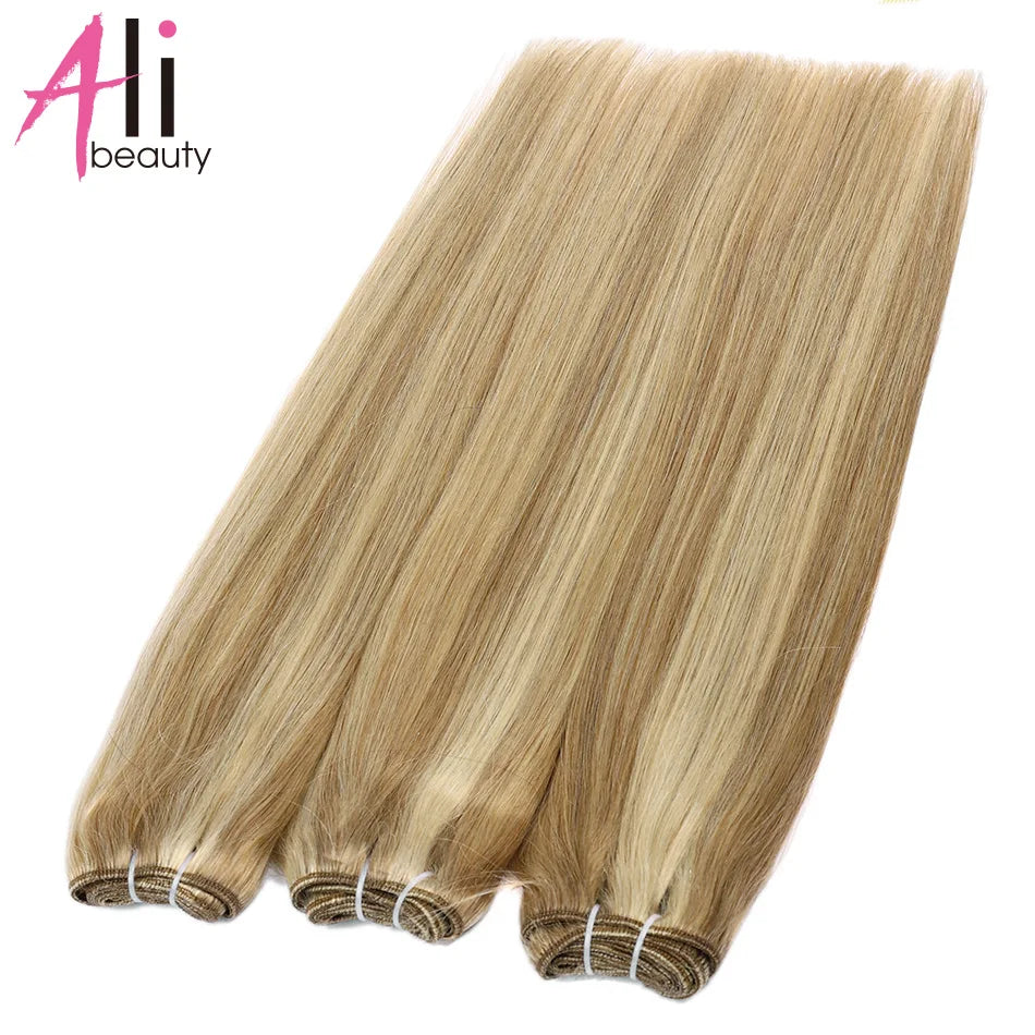 KentDO™ Straight Blonde Human Hair Extensions – Silky & Natural
