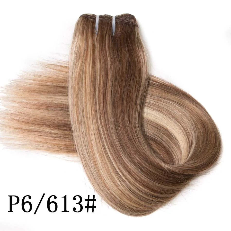KentDO™ Straight Blonde Human Hair Extensions – Silky & Natural