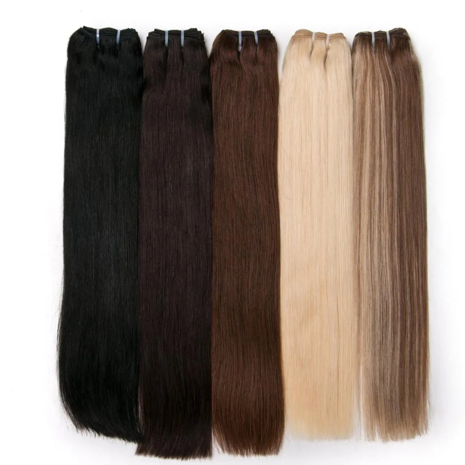KentDO™ Straight Blonde Human Hair Extensions – Silky & Natural