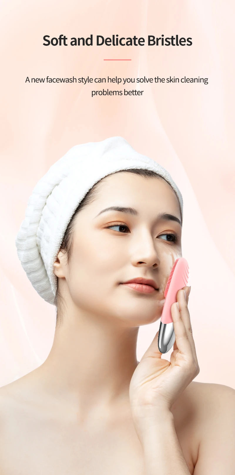 KentDO™ Sonic Facial Cleansing Brush – Waterproof & Rechargeable