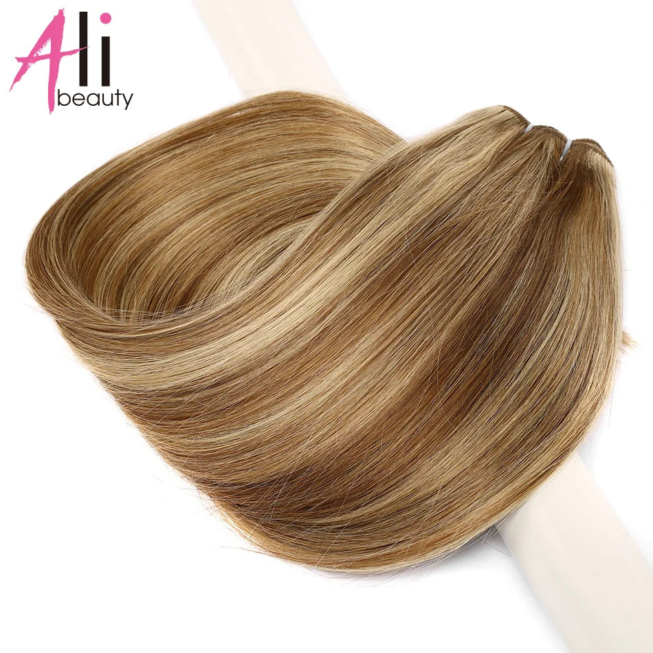 KentDO™ Straight Blonde Human Hair Extensions – Silky & Natural