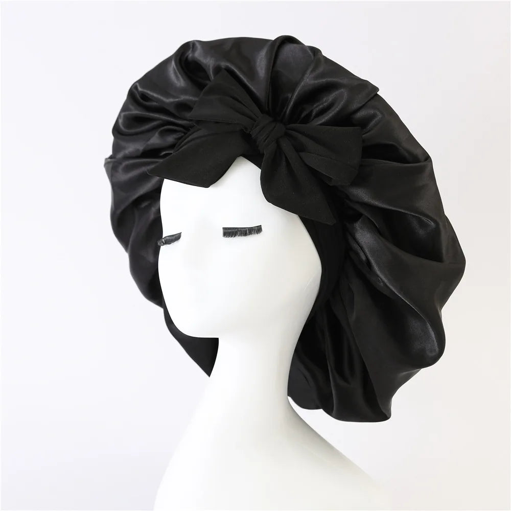 KentDO™ Satin Bonnet for Women – Adjustable Sleep Cap