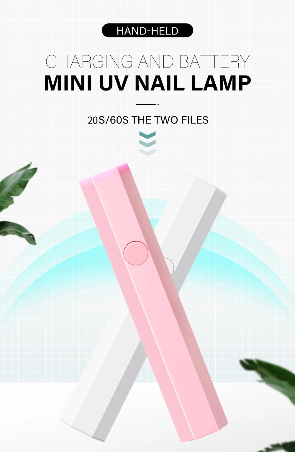 KentDO™ Mini UV LED Nail Dryer – Portable Gel Polish Lamp