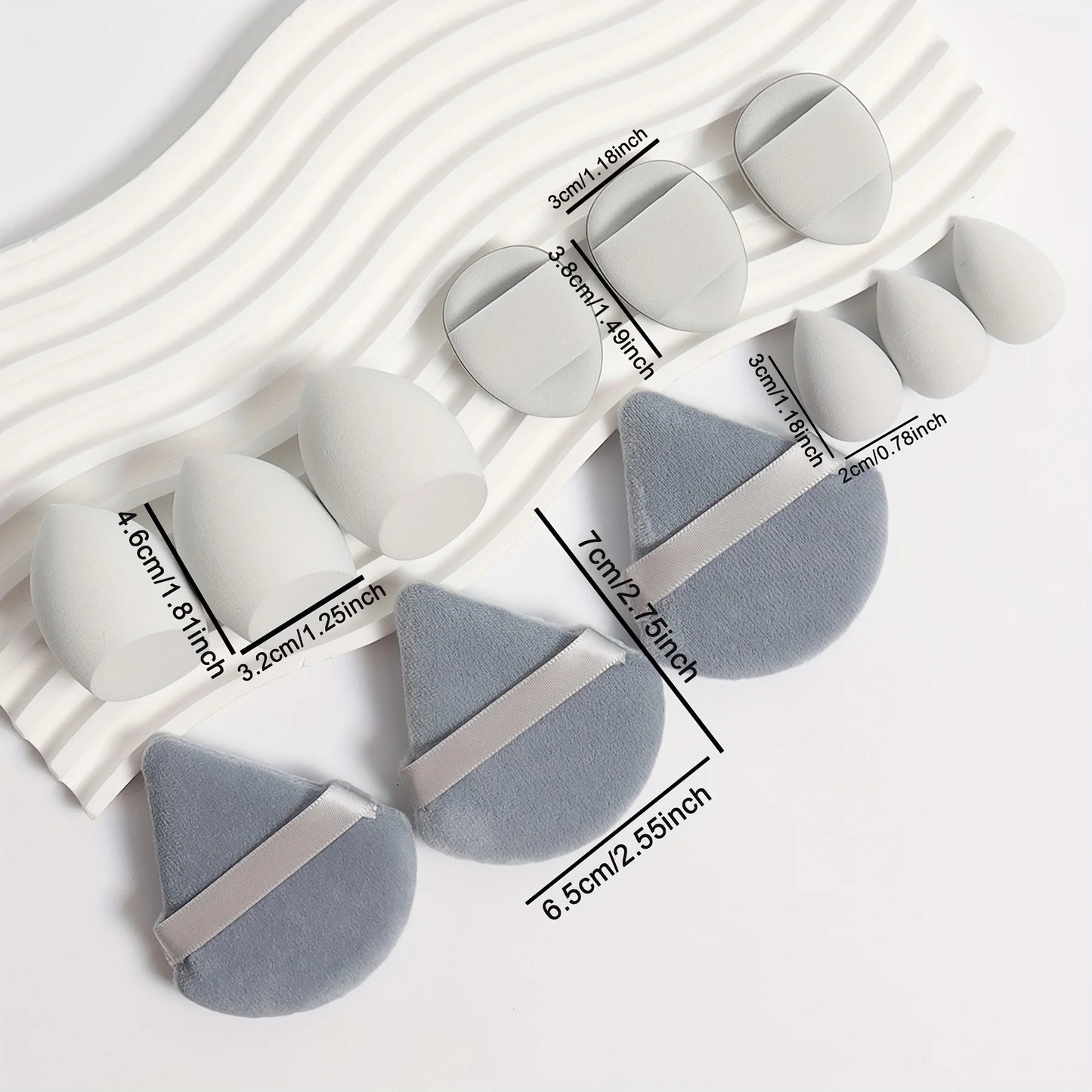KentDO™ 12-Piece Makeup Sponge Set – Flawless Application