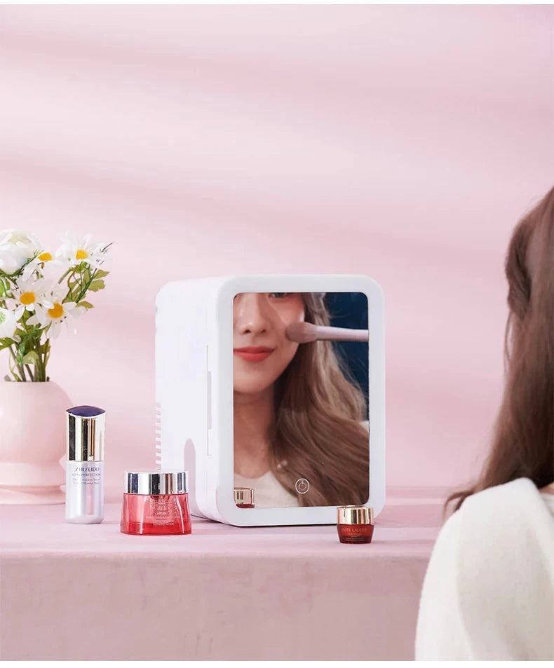 KentDO™ 4L Makeup Fridge with LED Mirror – Keep Beauty Fresh