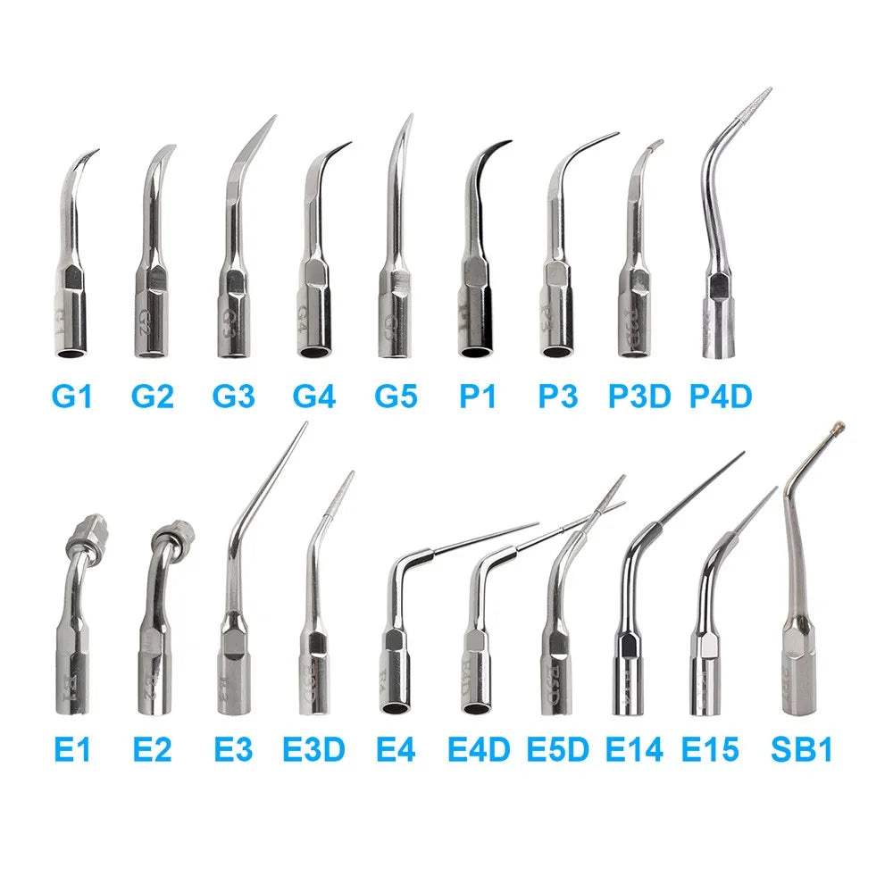 KentDO™ 5pcs Dental Ultrasonic Scaler Tips – Precision Cleaning