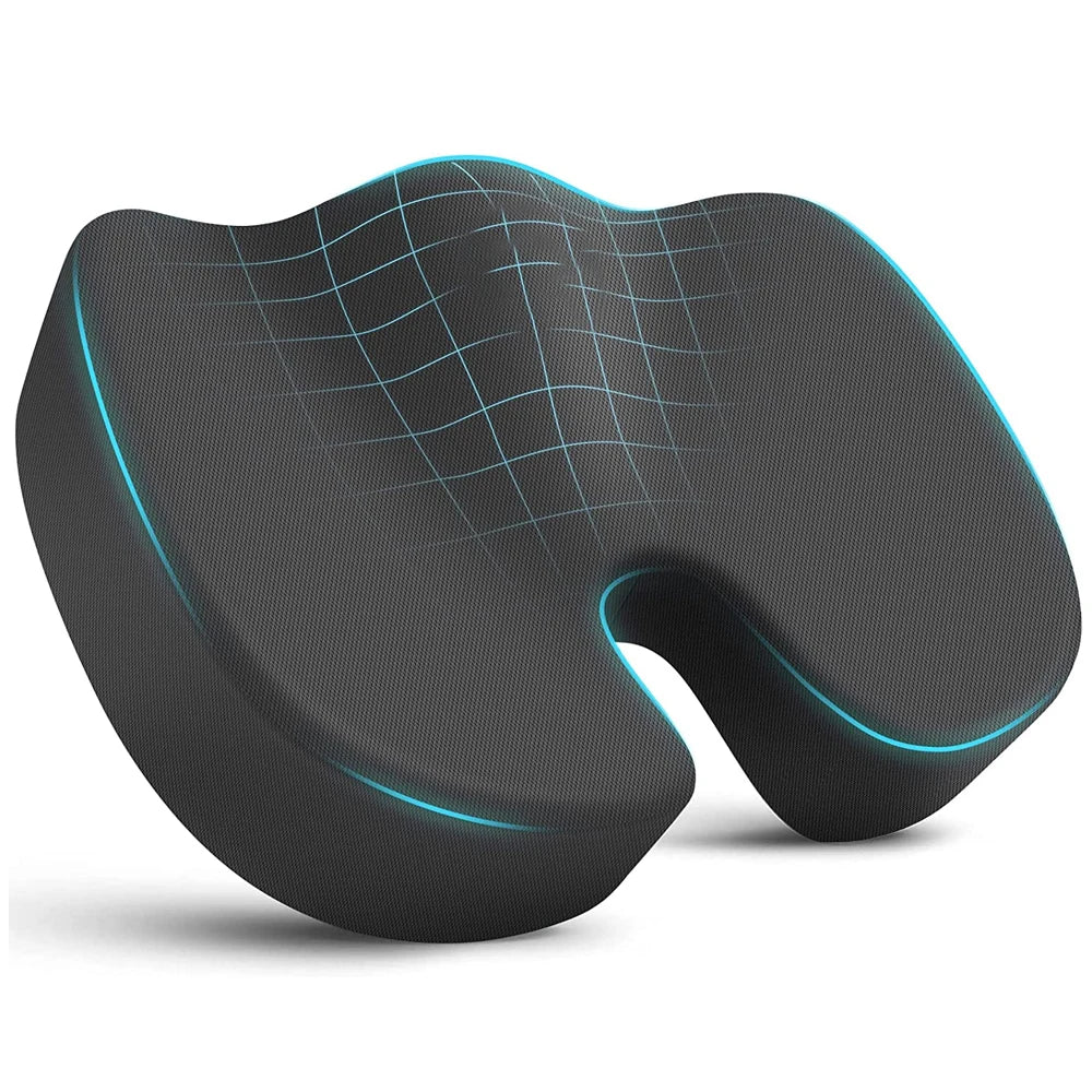KentDO™ Memory Foam Seat Cushion – Coccyx & Back Relief