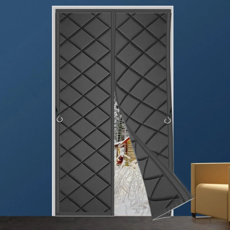 Winter Magnetic Insulated Door Curtain for Energy Saving