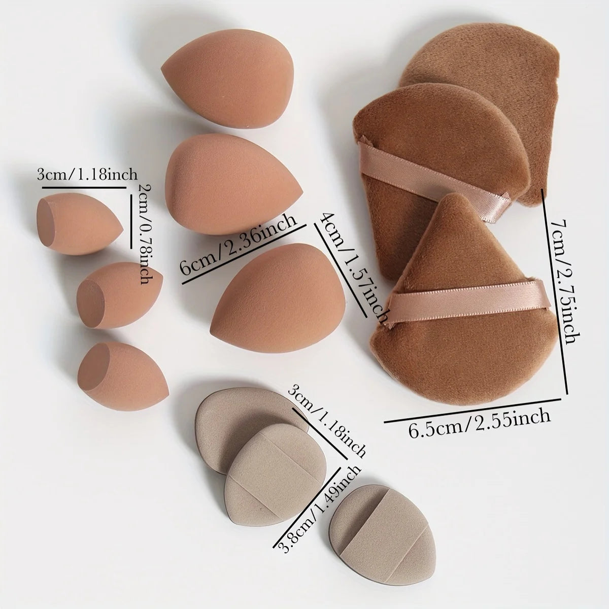 KentDO™ 12-Piece Makeup Sponge Set – Flawless Application