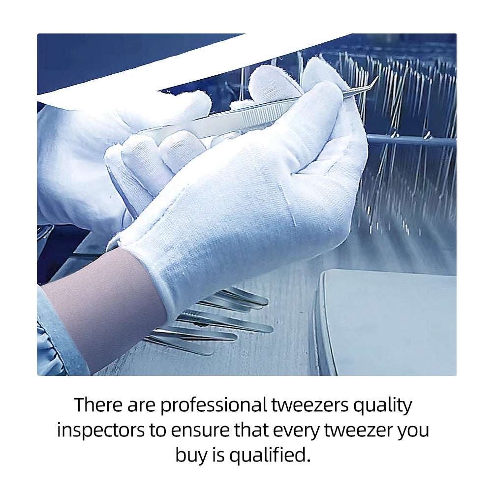 KentDO™ Precision Eyelash Tweezers – Stainless Steel Grip