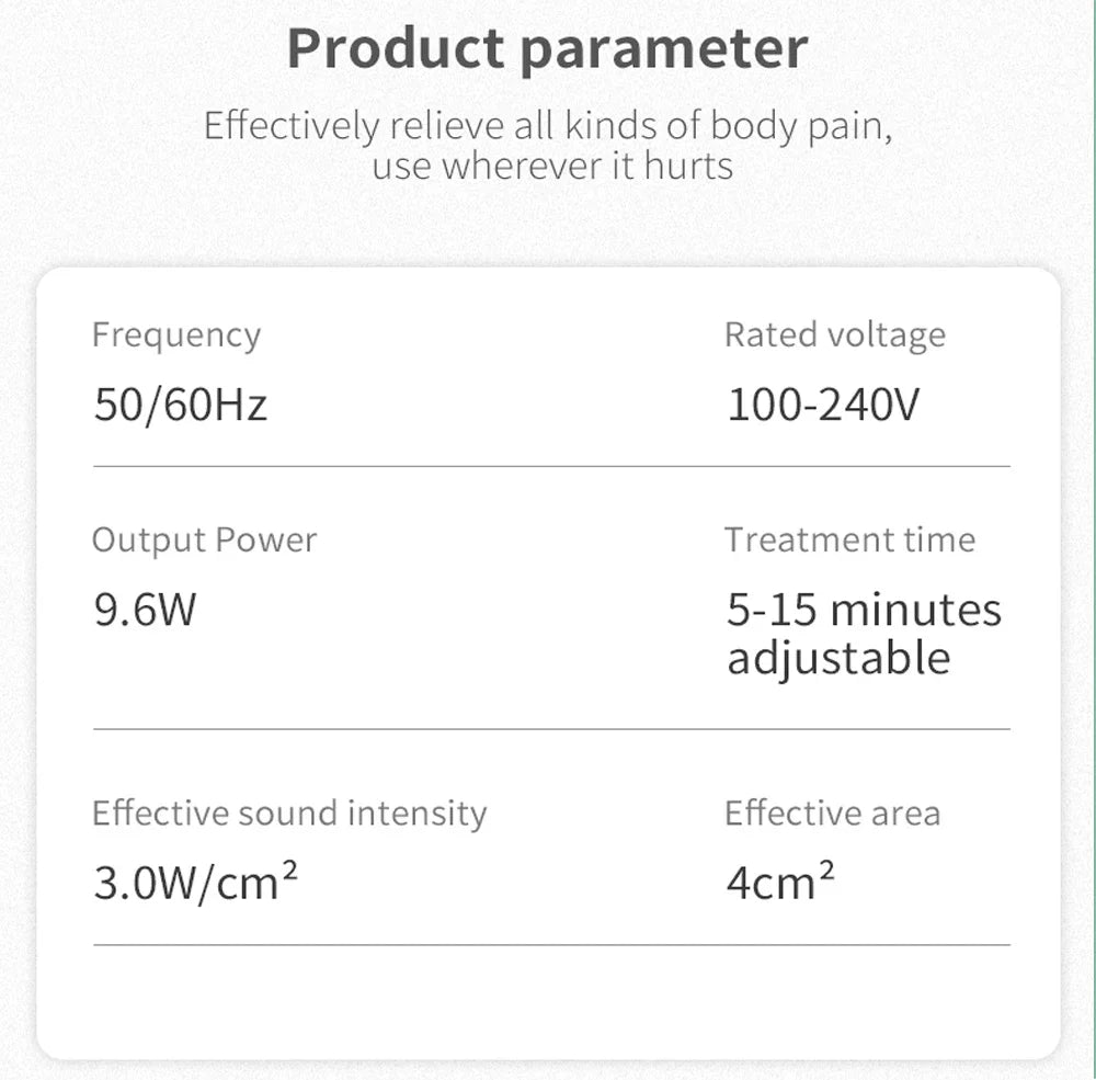 KentDO™ Ultrasound Physiotherapy Device for Pain Relief
