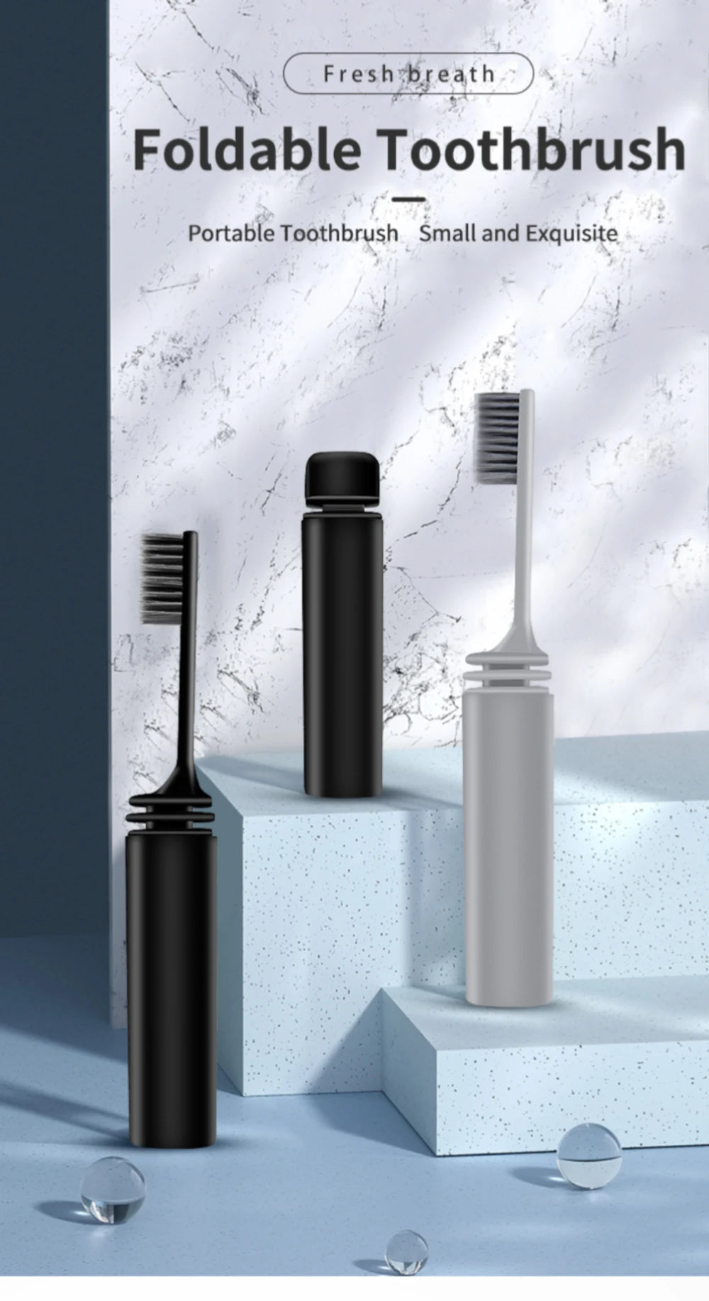 KentDO™ Travel Toothbrush – Compact & Portable for Trips