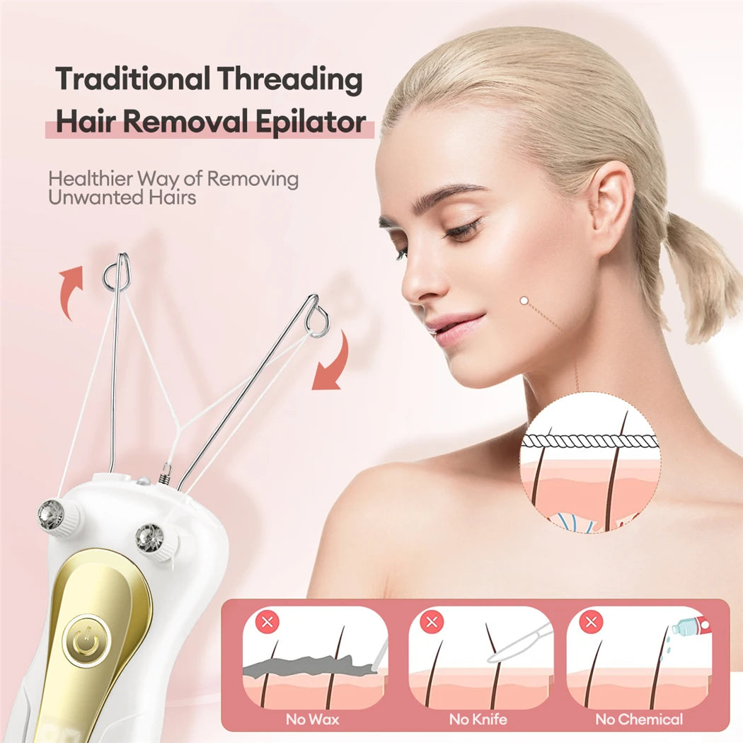 KentDO™ Electric Body Hair Remover – Cotton Thread Epilator