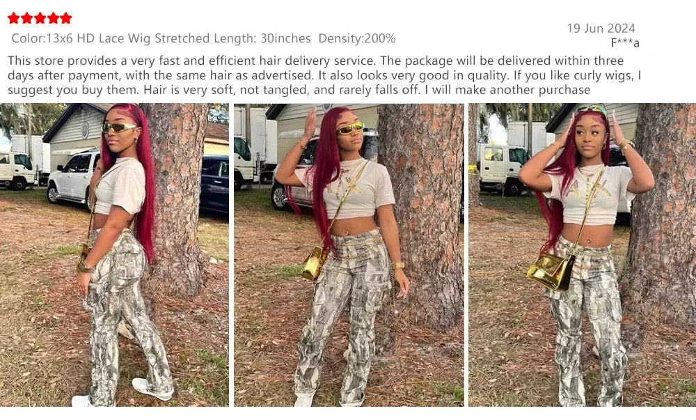 KentDO™ Burgundy Human Hair Wig – HD Lace, Natural Shine