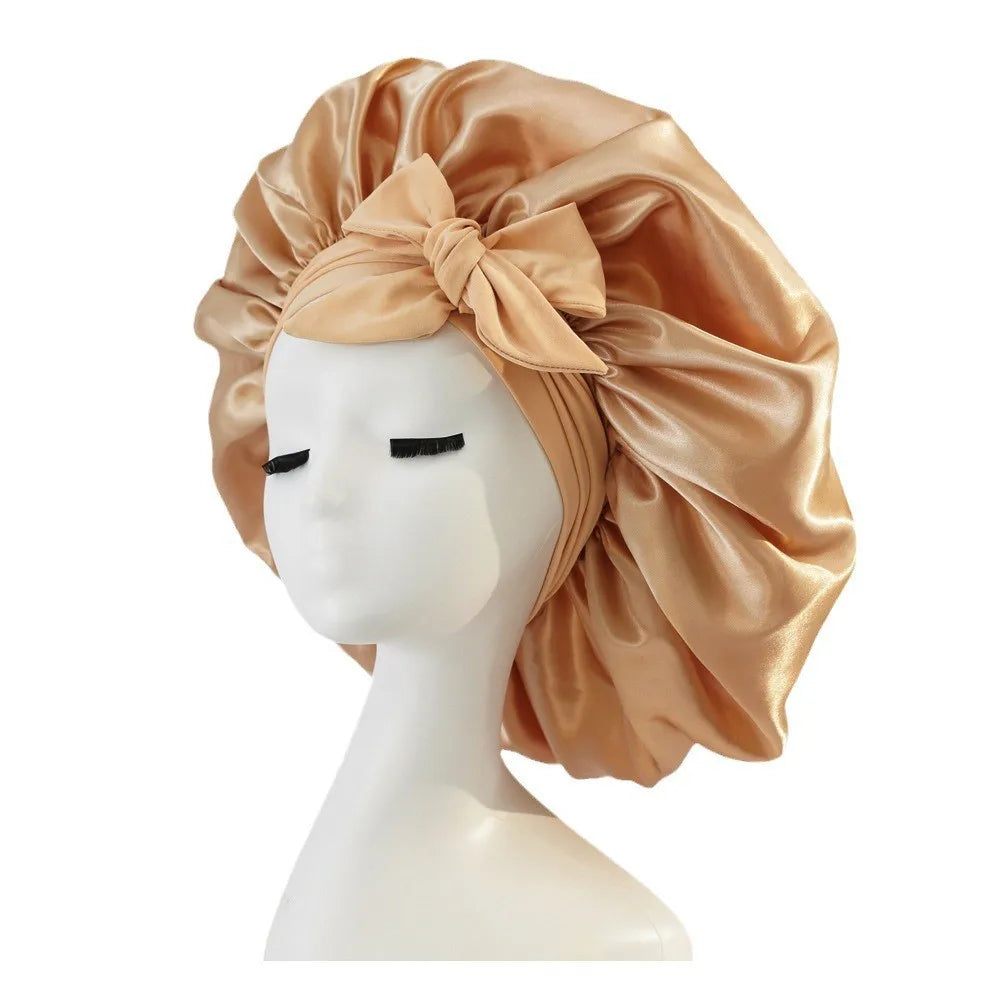 KentDO™ Satin Bonnet for Women – Adjustable Sleep Cap