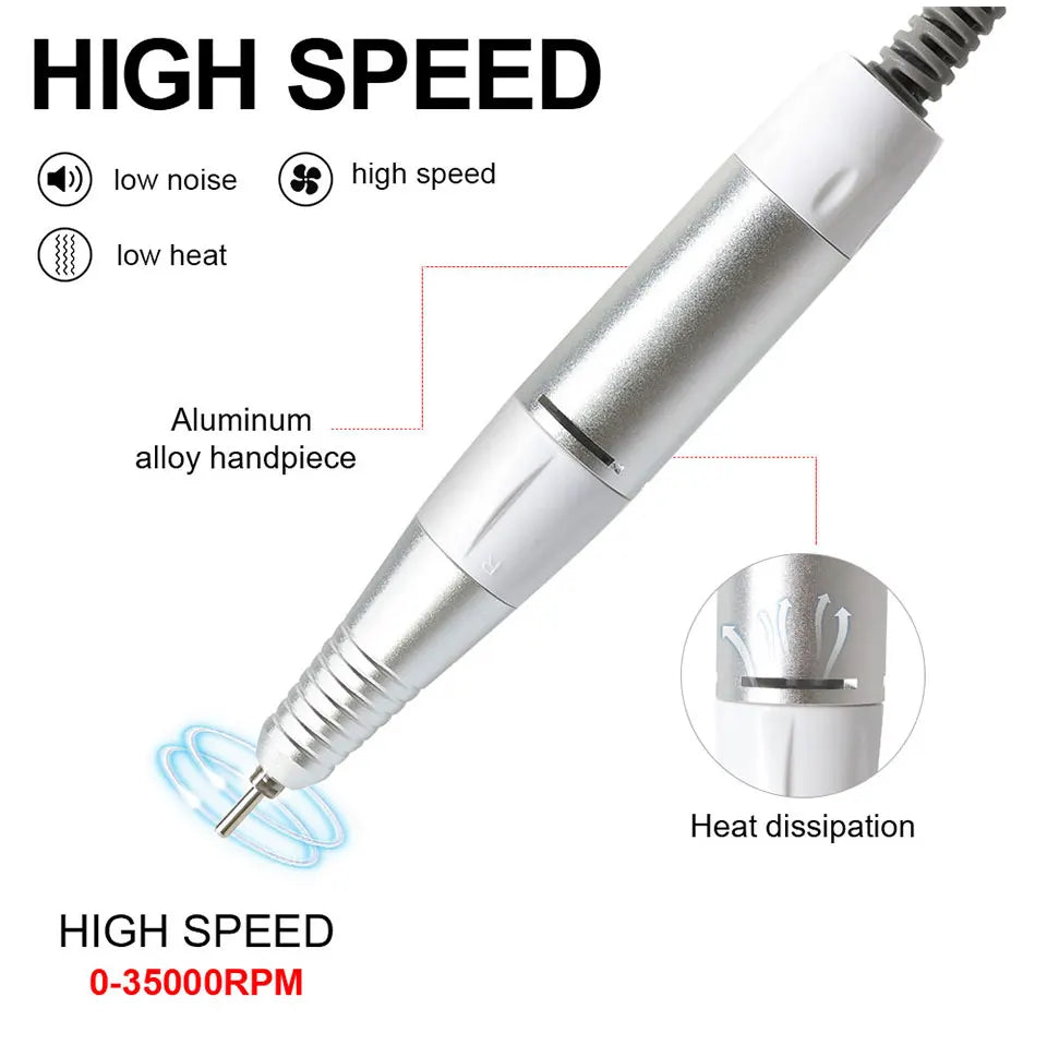 KentDO™ Electric Nail Drill Pen – 35,000RPM Pro Precision