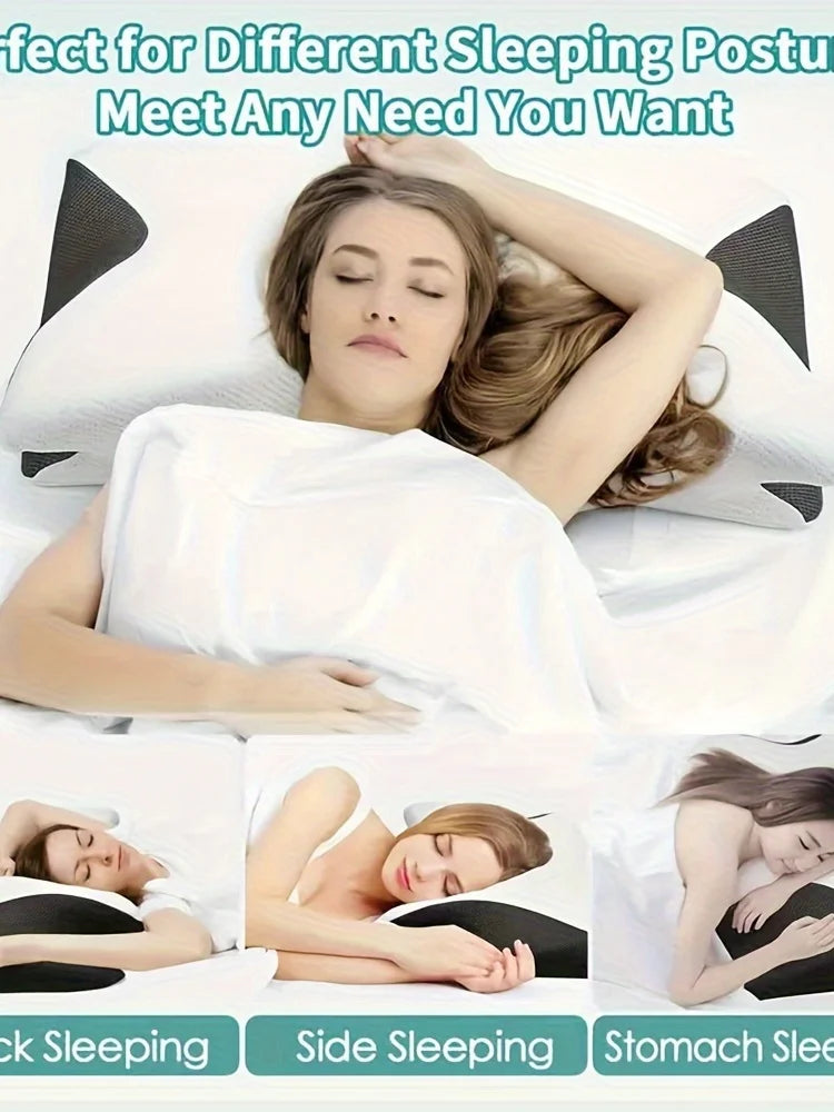 KentDO™ Ergonomic Cotton Pillow – Soft & Supportive Sleep