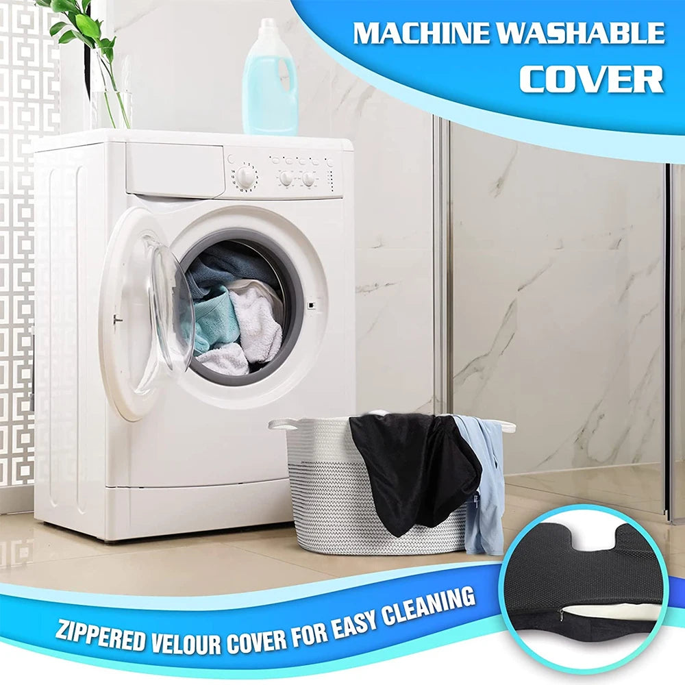 KentDO™ Memory Foam Seat Cushion – Coccyx & Back Relief