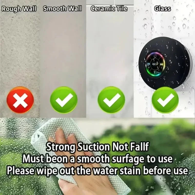 KentDO™ Waterproof Bluetooth Speaker – Shower & Outdoor Fun