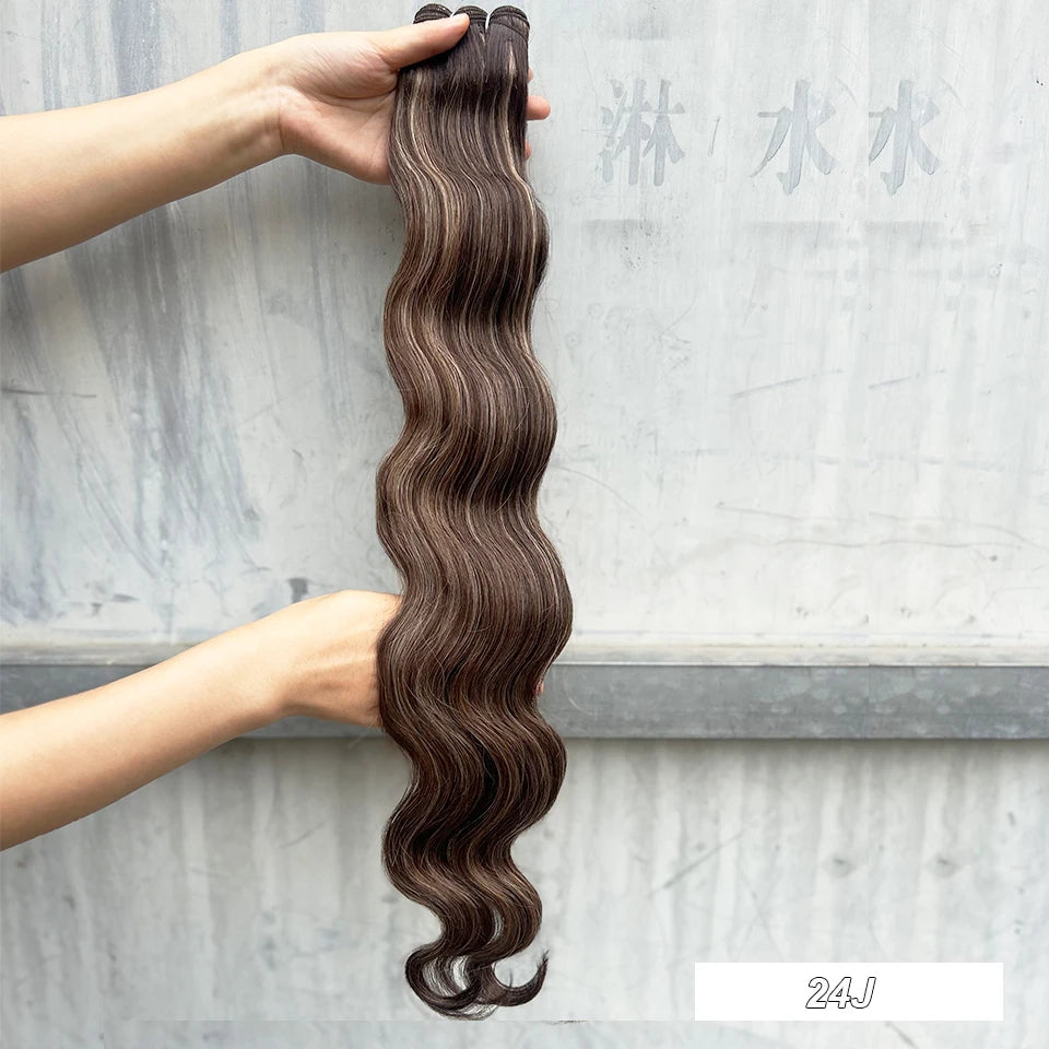 KentDO™ 30" Ombre Brown Body Wave Hair Extensions – Voluminous Look