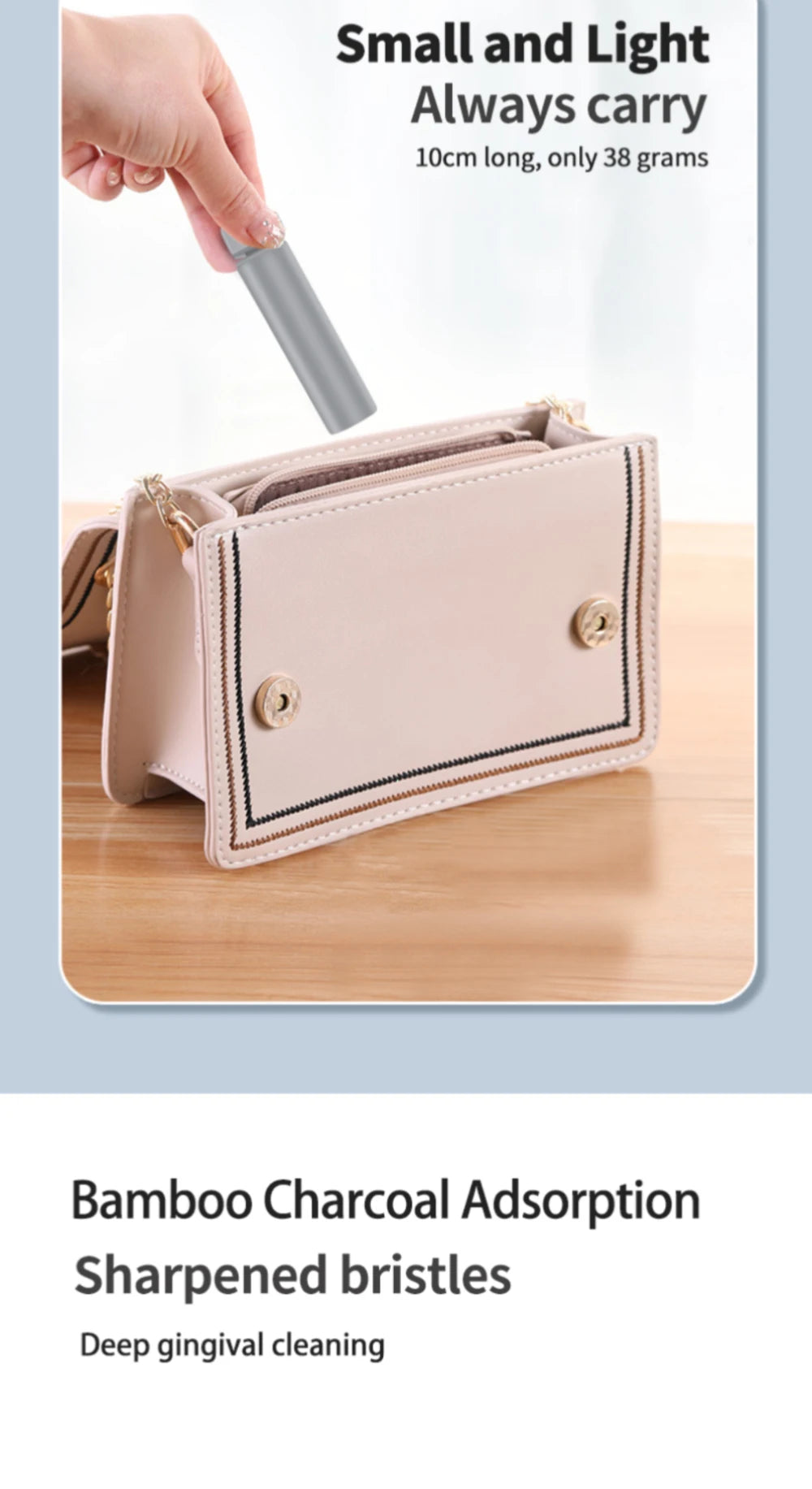 KentDO™ Travel Toothbrush – Compact & Portable for Trips