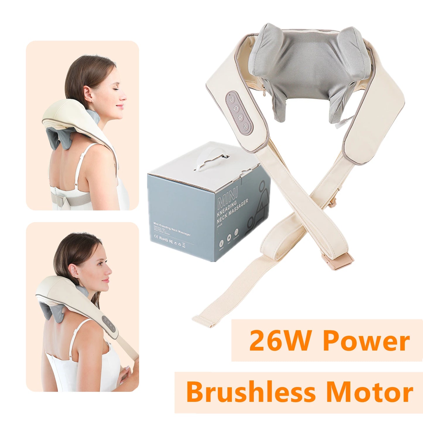 KentDO™ 26W Neck & Shoulder Massager – Deep Tissue Relief
