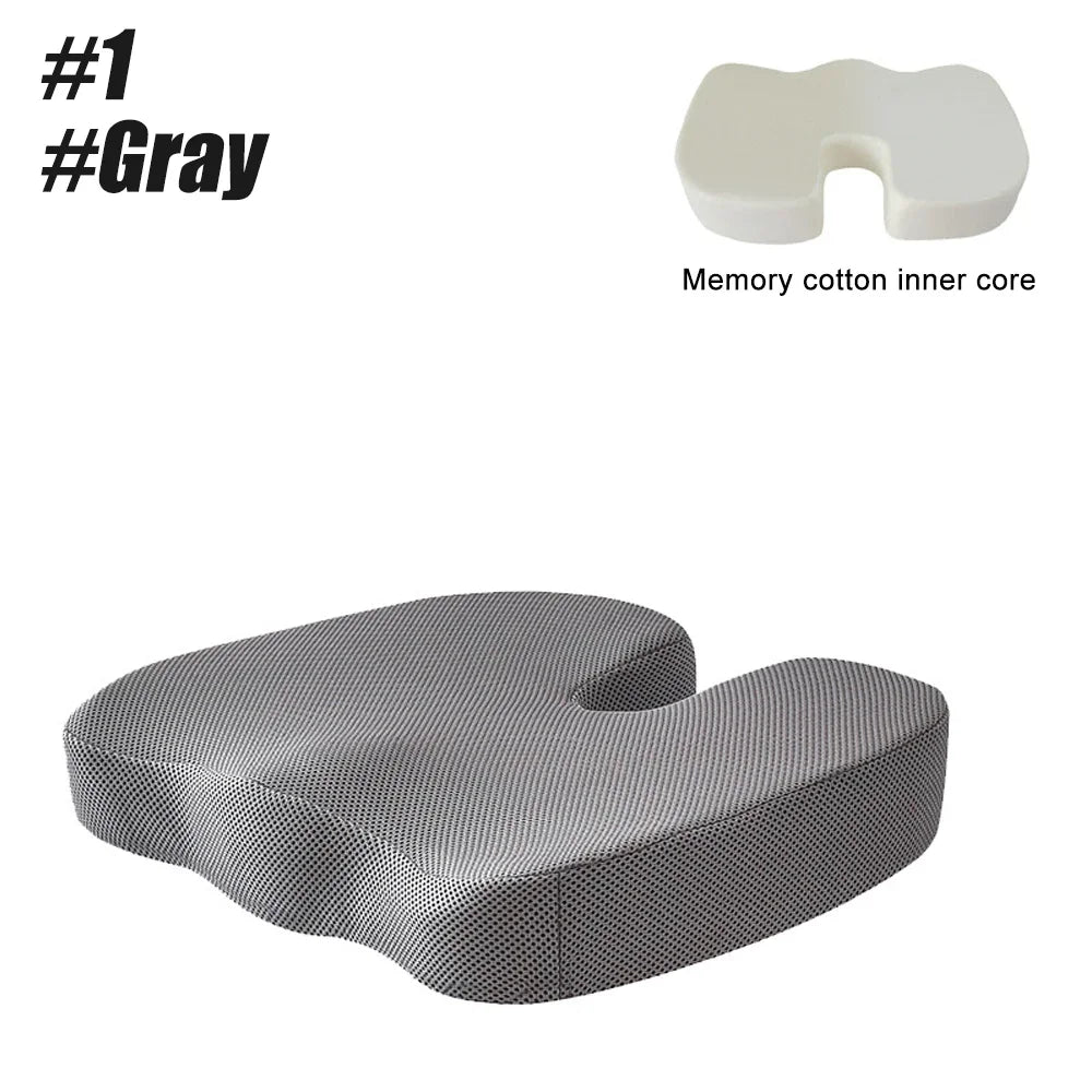 KentDO™ Memory Foam Seat Cushion – Coccyx & Back Relief