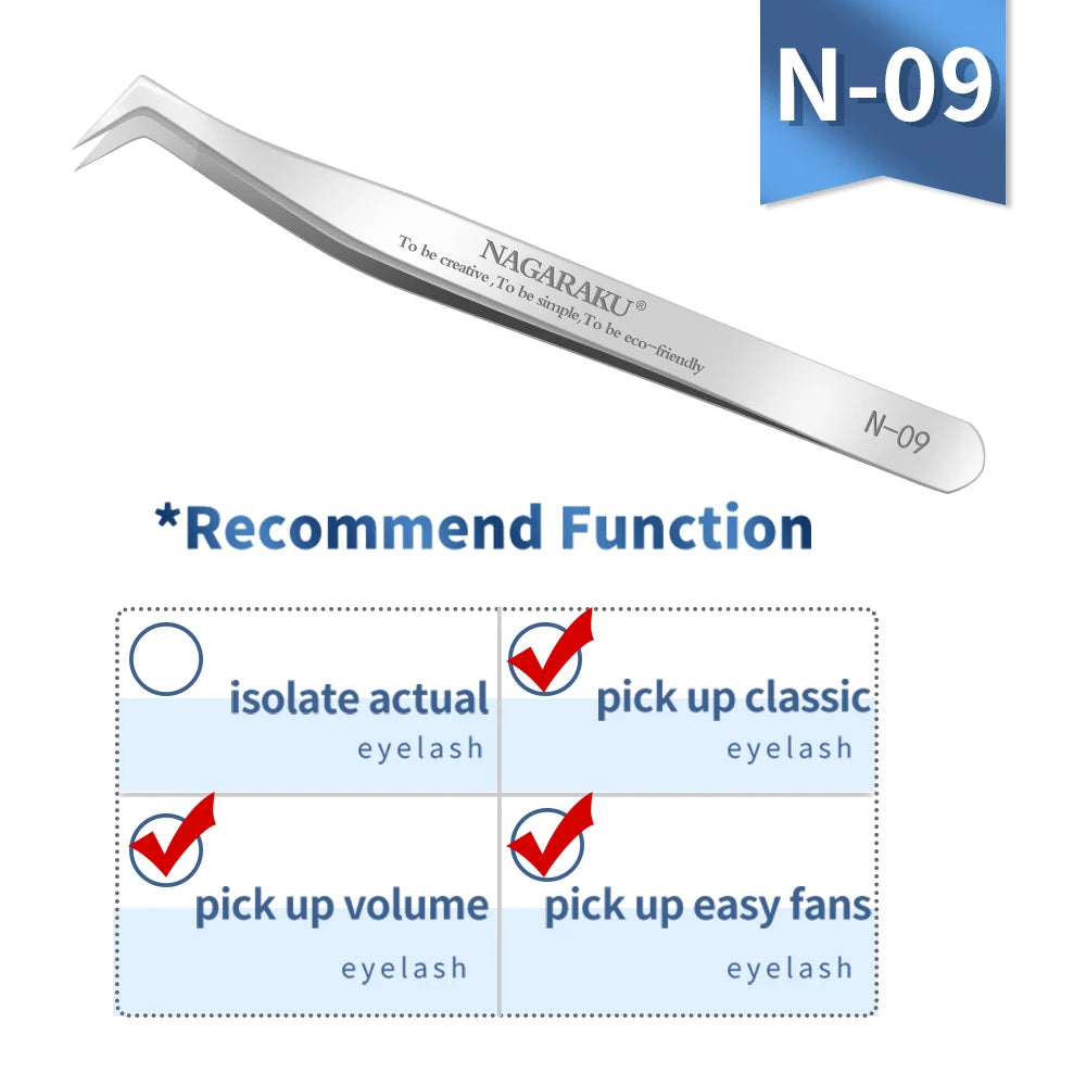 KentDO™ Precision Eyelash Tweezers – Stainless Steel Grip