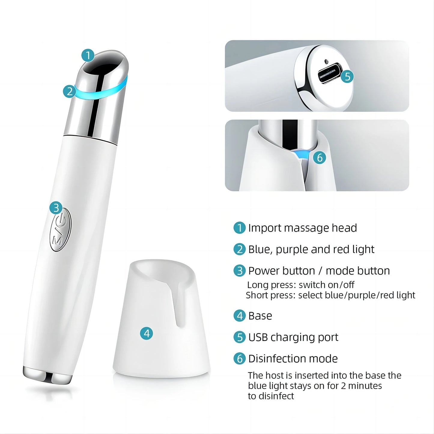 KentDO™ 5-in-1 Eye Wand – Reduce Puffiness & Dark Circles