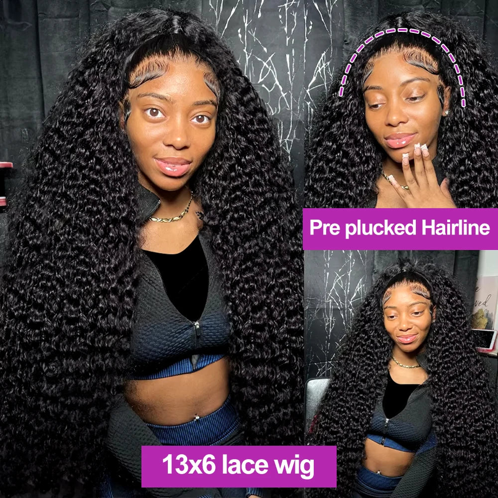 KentDO™ Deep Wave Human Hair Wig – 360° HD Lace Perfection