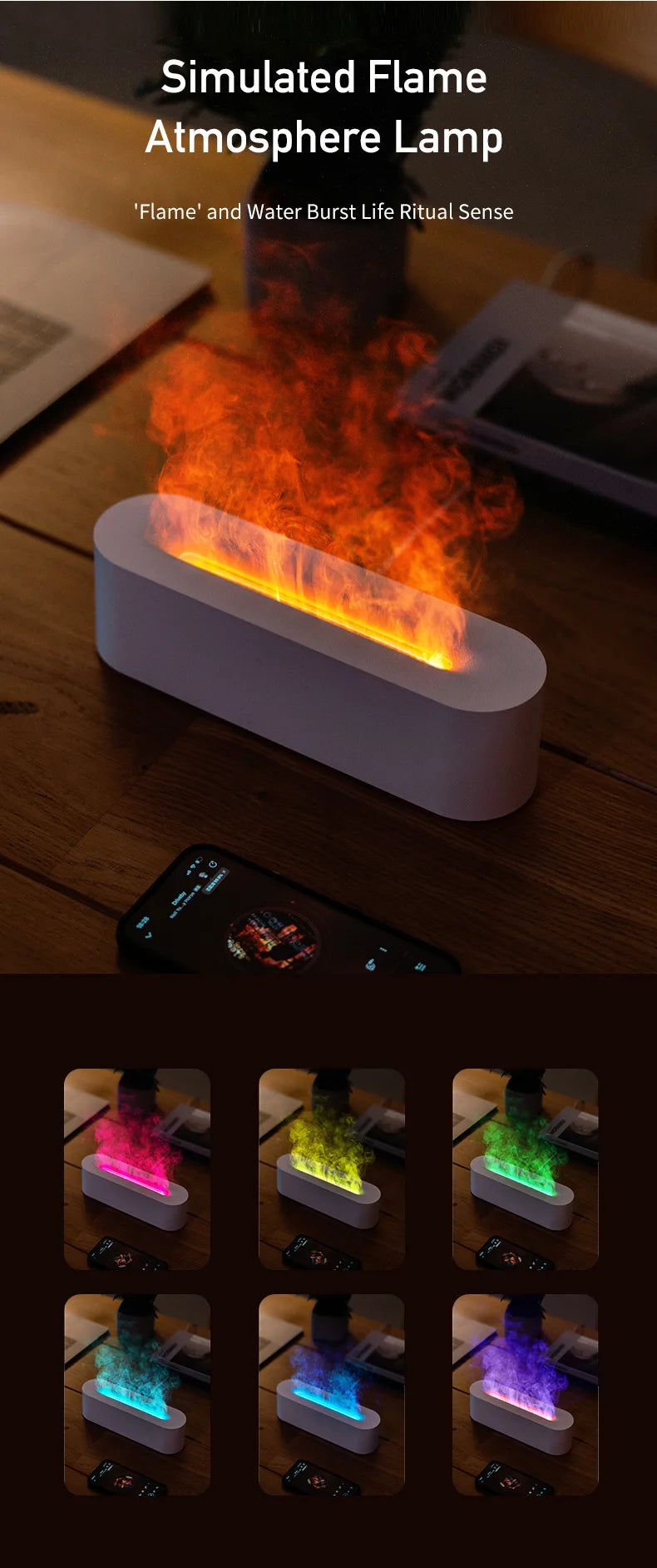 KentDO™ Flame Mist Aromatherapy Diffuser